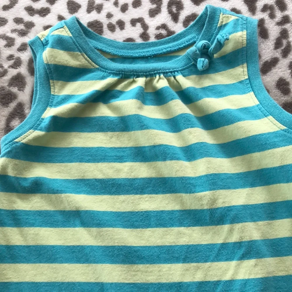 Old Navy Striped Summer Dress in Blue Green Size 5T
